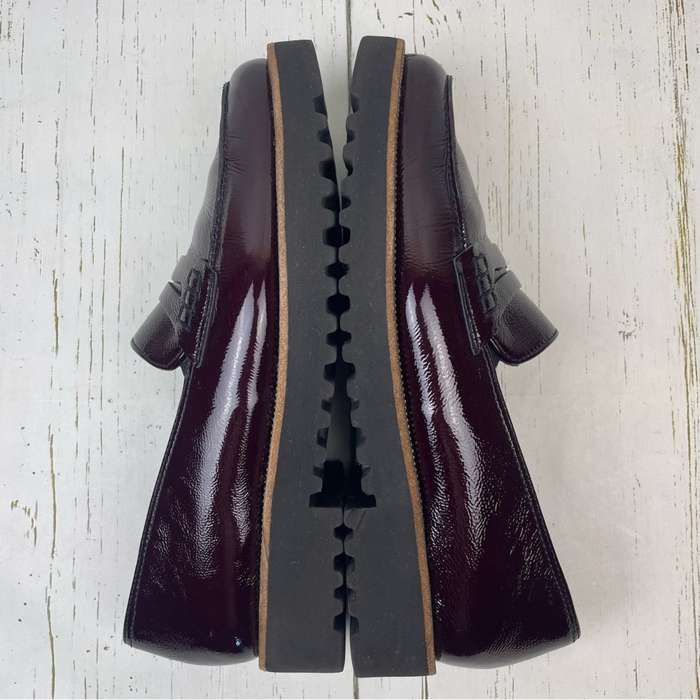 Paul Green Carmel Crinkle Leather Loafers - Picture 12 of 16